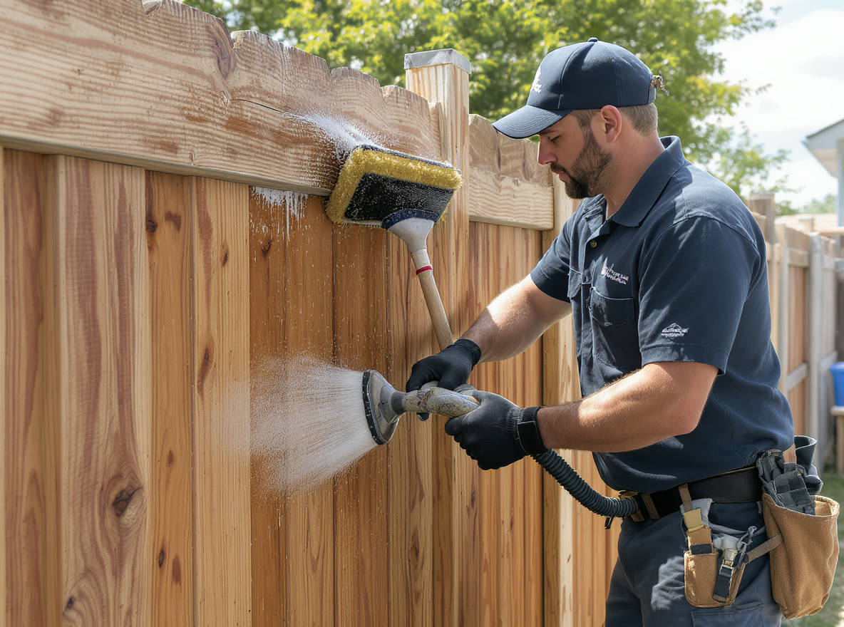 Fence Staining services by Fencing Chalmette in Chalmette